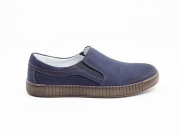 HIT! Męskie buty nubuk blue JOKER od dobrebutypl