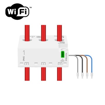 Licznik energii prądu 3-fazowy dwukierunkowy przekładnik 63A WiFi TUYA
