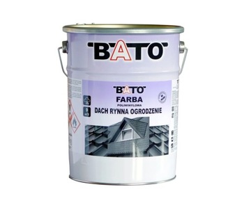 FARBA NA DACH OCYNK ALUMINIUM BLACHĘ BATO GRAFIT RAL 7024 5 L