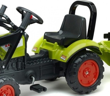 Трактор Falk Claas с прицепом и педальным ковшом для дома, сада и двора