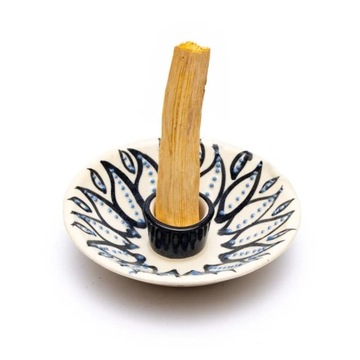 Podstawka na PALO SANTO ceramiczna biała