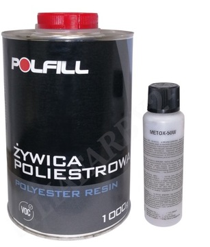 ŻYWICA POLIESTROWA POLFILL 1 KG + UTWARDZACZ