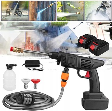 МОЩНАЯ АККУМУЛЯТОРНАЯ МАШИНА ДАВЛЕНИЯ 1500 ВТ С 2 АККУМУЛЯТОРАМИ БЕСПРОВОДНАЯ / КОМПЛЕКТ