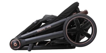 Espiro ONLY 2023 СТИЛЬНАЯ ЧЕРНАЯ коляска 2в1