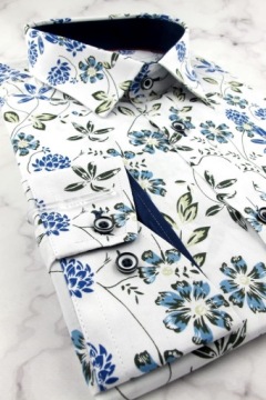 Мужская элегантная деловая рубашка к костюму E052