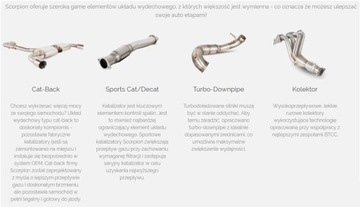 BMW M135I F40 DOWNPIPE SPORTOVNÍ KAT. SCORPIO