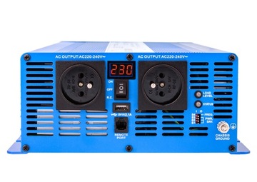 ПРЕОБРАЗОВАТЕЛЬ СИНУСНОГО ТОКА-НАПРЯЖЕНИЯ 12В 230В 6000