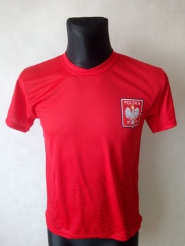 Koszulka kibica POLSKA II czerwona rozm. 152 cm