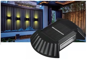 LAMPA KINKIET NAŚCIENNA SOLARNA LAMPKA NATYNKOWA ZEWNĘTRZNA OGRODOWA 4 SZT