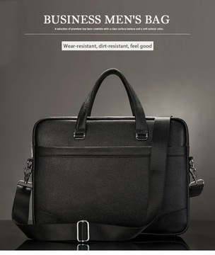 WESTAL Мужская кожаная сумка Деловые сумки-тоут