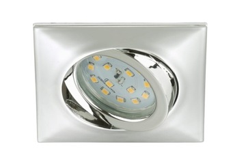 OCZKO - OPRAWA WPUSTOWA - LED 5W - KWADRAT - CHROM