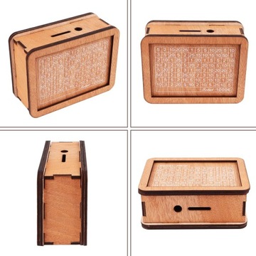 Копилка, челлендж сбережений, 17х12,5х7 см.