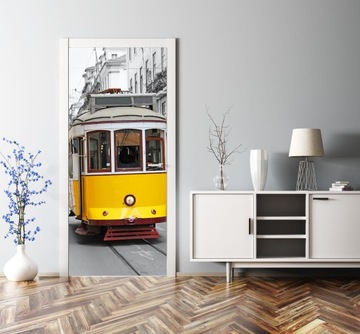 САМОКЛЕЯЩИЕСЯ ФОТООБОИ ДЛЯ ДВЕРИ ТРАМВАЙНОГО ШКАФА