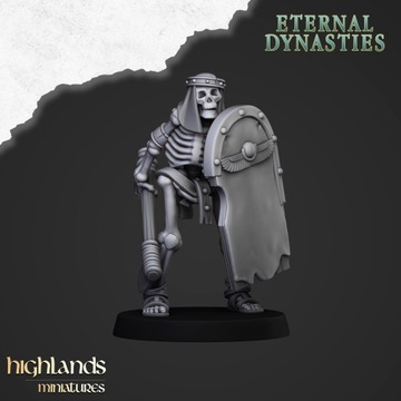 Ancient Skeleton with Hand Weapon #8 Highlands Miniatures