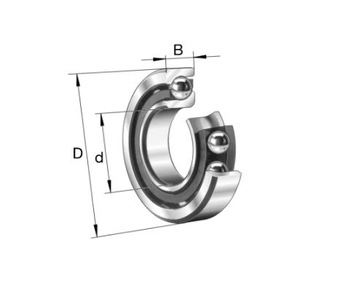 ŁOŻYSKO kulkowe skośne jednorzędowe 7213 B TVP FAG 65x120x23