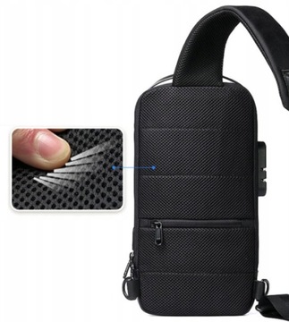 USB-рюкзак на одно плечо с защитой от кражи (I224)