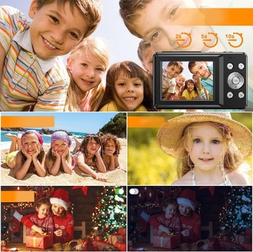 Мини-цифровая камера для детей 44 МП с 16-кратным зумом