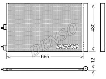 KONDENZÁTOR KLIMATIZACE MERCEDES CLA C117 2.0 13-19