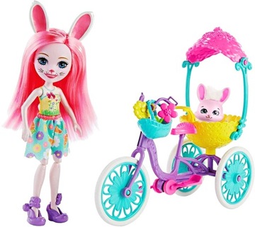 MATTEL ENCHANTIMALS BICYCLE FRIENDS BREE BUNNY DOLL И TWIST BUNNY
