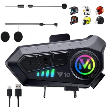 ZESTAW SŁUCHAWKOWY BLUETOOTH DO KASKU MOTOCYKLOWEGO INTERKOM SŁUCHAWKI