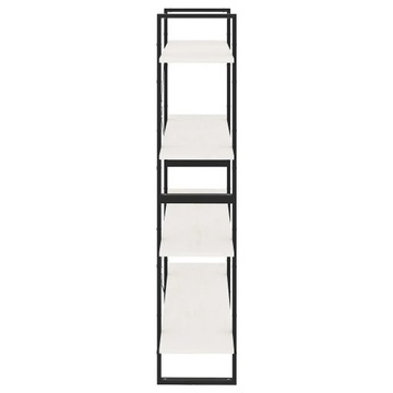 Стеллаж книжный 4-х ярусный, белый, 100х30х140, п