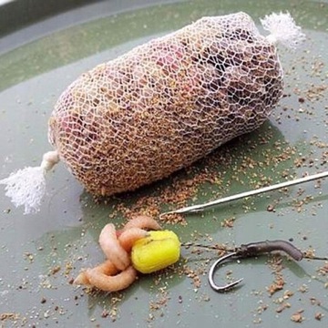 ZESTAW 2X PRZYPONY KARPIOWE Z WŁOSEM hak 4+SIATKA PVA TUBA 37mmx5m+IGŁA