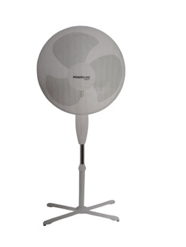 Wentylator podłogowy POWER LINE HOME 40cm biały