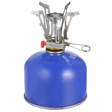 Мини-газовая плита Aomiun для кемпинга, походная печь