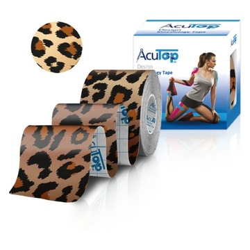 ACUTOP DESIGN TAPE LEOPARD TAŚMA TEJP DO KINESIOTAPINGU