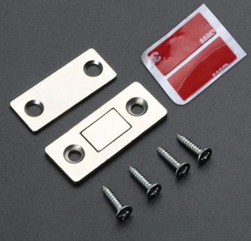 ЗАМОК МАГНИТНЫЙ, СЕРЕБРЯНАЯ МЕБЕЛЬНАЯ ЗАЩЕЛКА