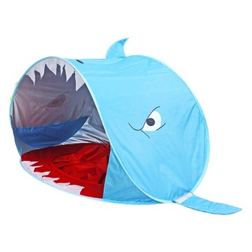 Pop Up Shark Tent Outdoor Baby Beach Tent-blue
