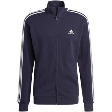 Dres męski adidas Basic 3-Stripes French Terry granatowy IC6765 M