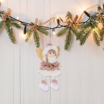 BOŻE NARODZENIE ANIOŁEK WISIOREK LALKA DZIECKO PLUSZ 2 SZT