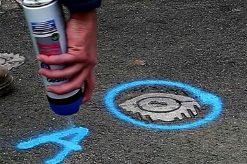 Soppec FLUO TP Spray Розовая геодезическая краска