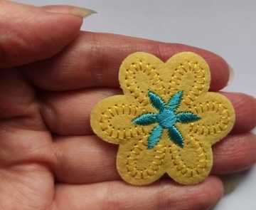 цветы цветы цветок сердце патч термоаппликация PL вышивка SM патчи