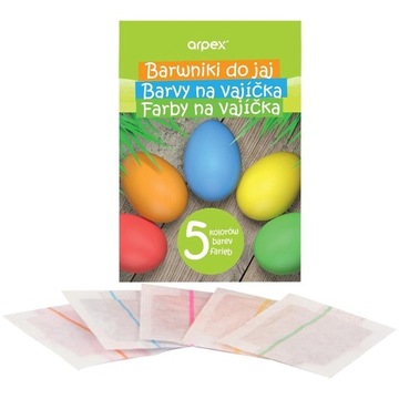 BARWNIKI DO JAJ 5 KOLORÓW