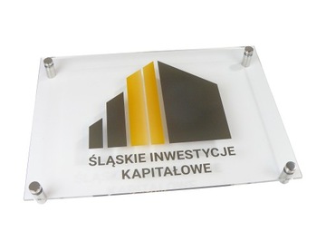 szyld tablica plexi informacyjna firmowa drukUV A4