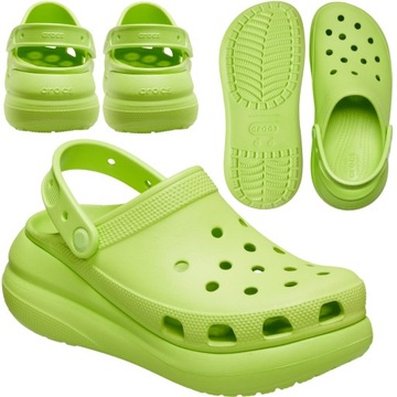 CROCS DAMSKIE CHODAKI NA PLATFORMIE PIANKOWE KLAPKI CRUSH CLOG r. 38/39