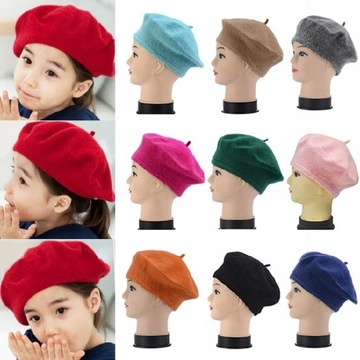 ntage Beret Solid Color Elegant Christmas Decor| |