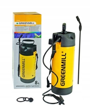 Профессиональный опрыскиватель с манометром GB9080 8л Greenmill с длинной штангой