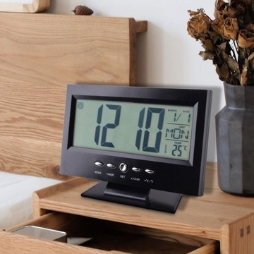 БУДИЛЬНИК ЭЛЕКТРОННЫЕ СВЕТОДИОДНЫЕ ЧАСЫ ЦИФРОВОЙ ТЕРМОМЕТР МЕТЕОСТАНЦИЯ ТЕМПЕРАТУРА