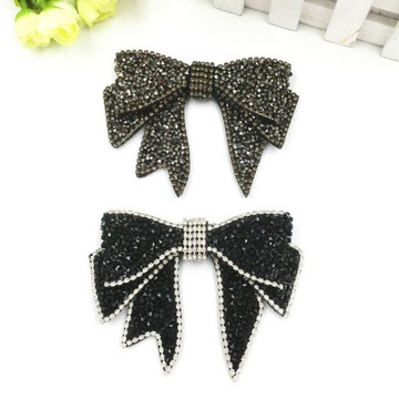 Цветочные украшения для обуви с бантиком Оберег из страз