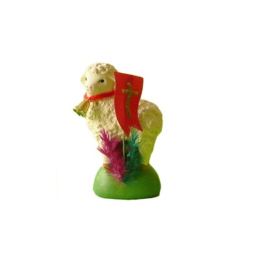 Baranek stojący 6,5 cm -Wielkanoc- figurka gipsowa