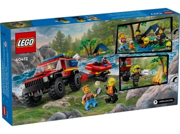 LEGO CITY 60412 ВНЕДОРОЖНАЯ ПОЖАРНАЯ МАШИНА СО СПАСАТЕЛЬНОЙ ЛОДКОЙ