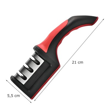 ТОЧИЛКА ДЛЯ ЗАТОЧКИ КУХОННЫХ НОЖЕЙ ТРЕХФАЗНАЯ РУЧНАЯ ЗАТОЧКА 3в1