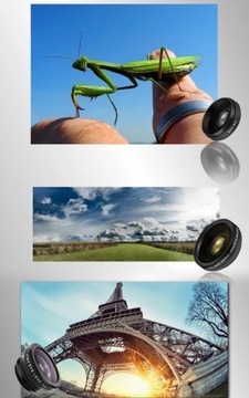 НАБОР ШИРОКИХ МАКРО-ОБЪЕКТИВОВ FISHEYE ДЛЯ ТЕЛЕФОНА Дополнительный ФОТООБЪЕКТИВ