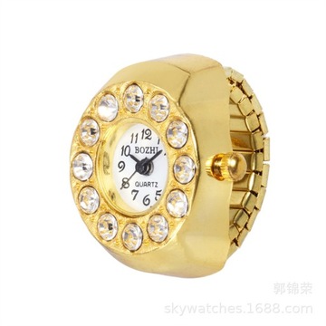 Creative anillos Finger Ring Watch Punk Mini