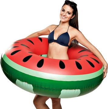 KOŁO DMUCHANE KOŁO RATUNKOWE NA PLAŻĘ ARBUZ 110CM