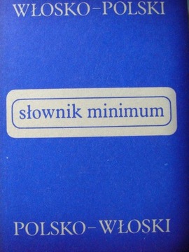Słownik minimum włosko-polski
