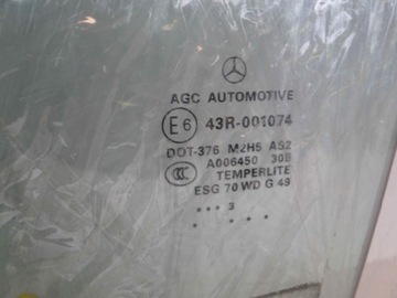 MERCEDES ML W166 166 SKLO (OKNO) PŘEDNÍ LEVÝ 2013